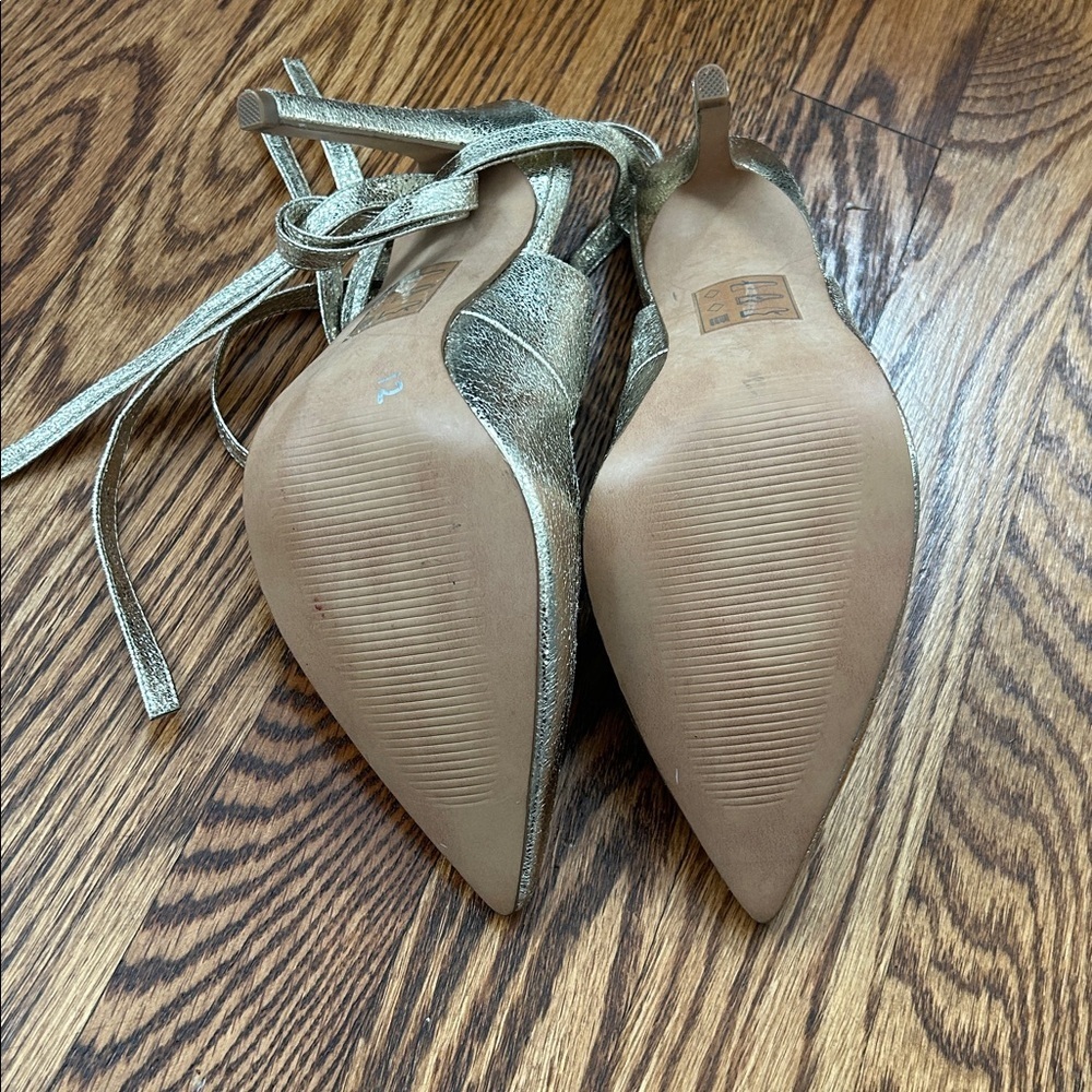 ASOS Gold Strappy High Heels - Picture 5 of 6